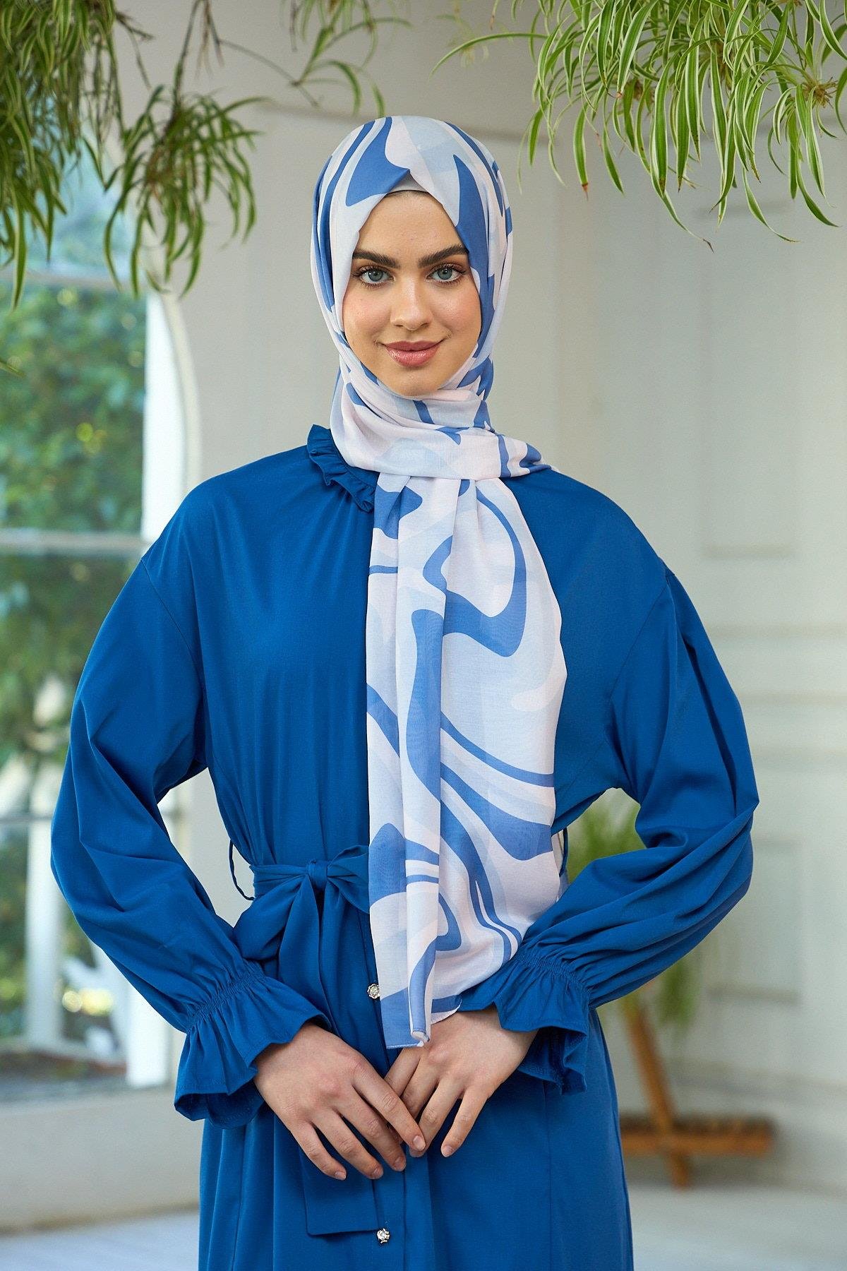 Yaz Işıltısı Koleksiyonu Soft Şal Baby Blue 3044-08