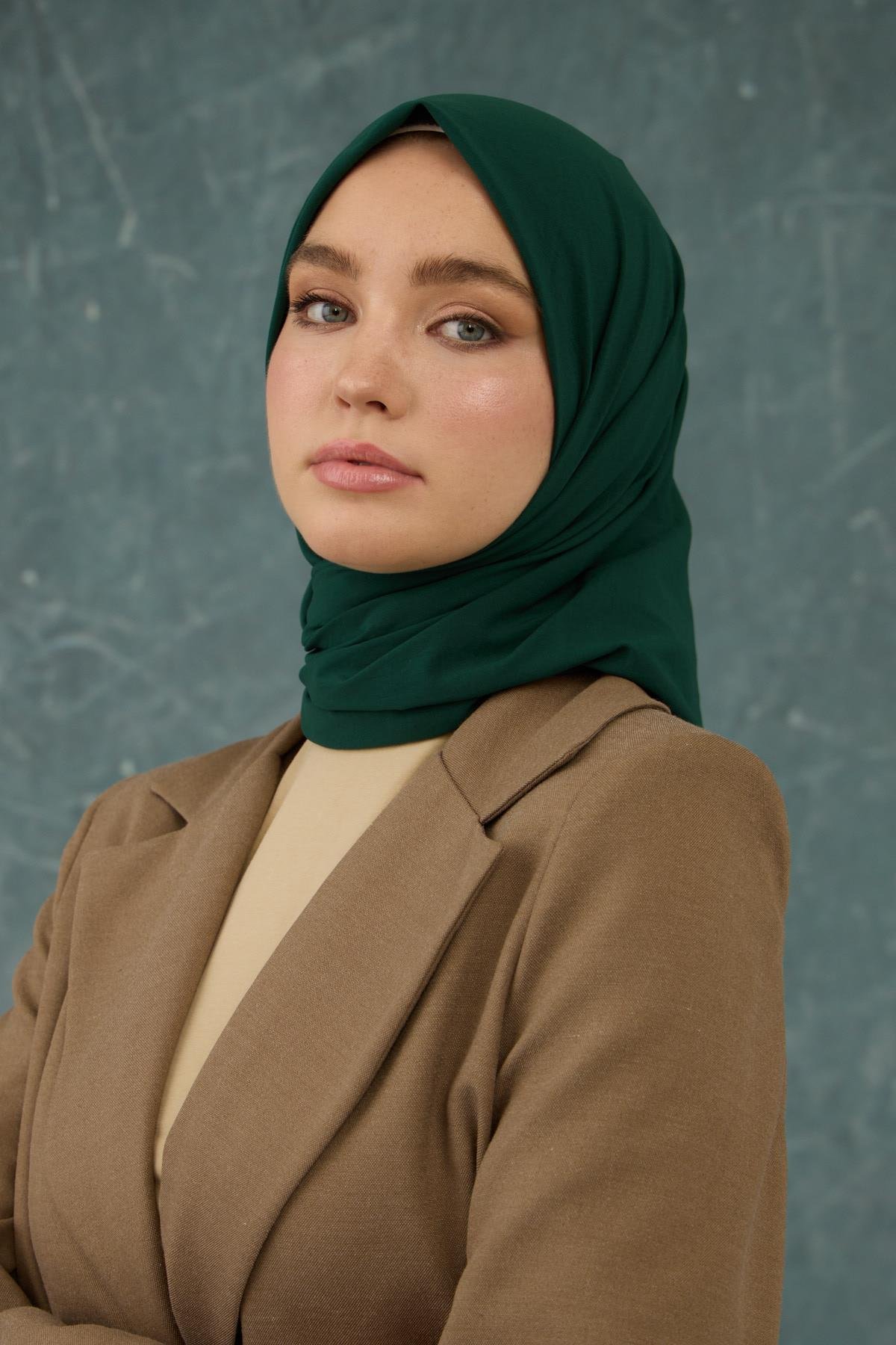 Zümrüt Yeşil Comfy Yok Eşarp -  10001-29