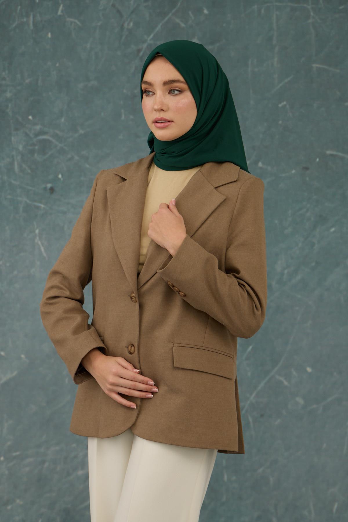 Zümrüt Yeşil Comfy Yok Eşarp -  10001-29