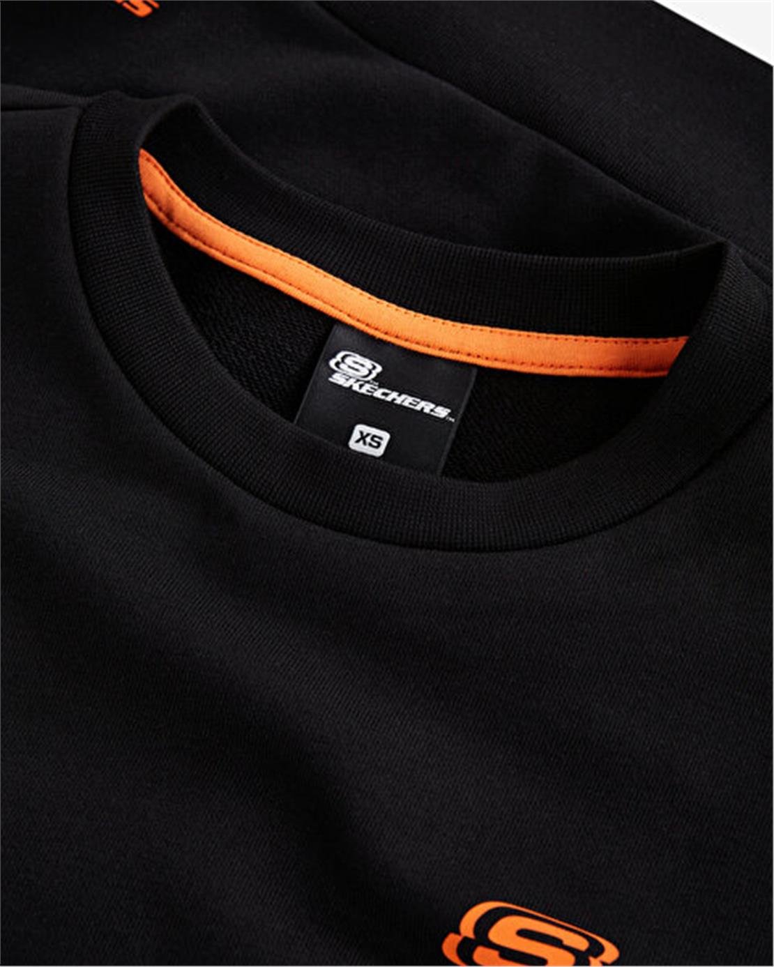 SKECHERS W LW Fleece Fabric Block Crew Neck Sweatshirt
