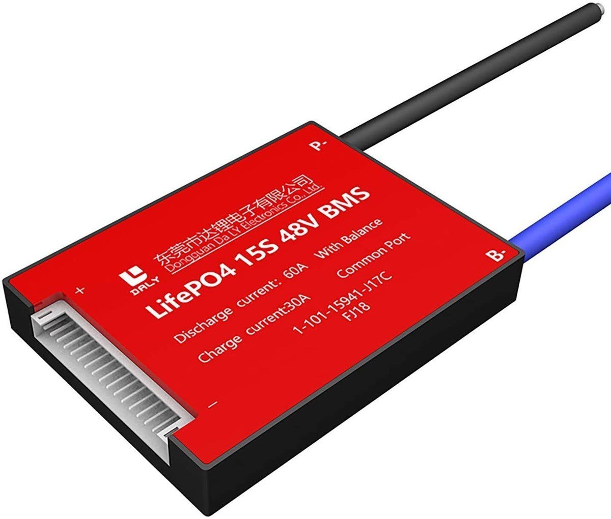 DALY LiFePO4 BMS 15S 60A Balanslı - Ortak Port