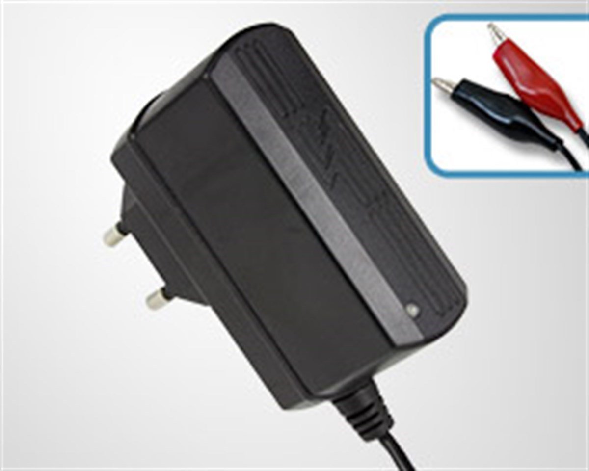 Europlus 7W Krokodilli Akü Şarj Cihazı - 500mA (12V Aküler İçin)