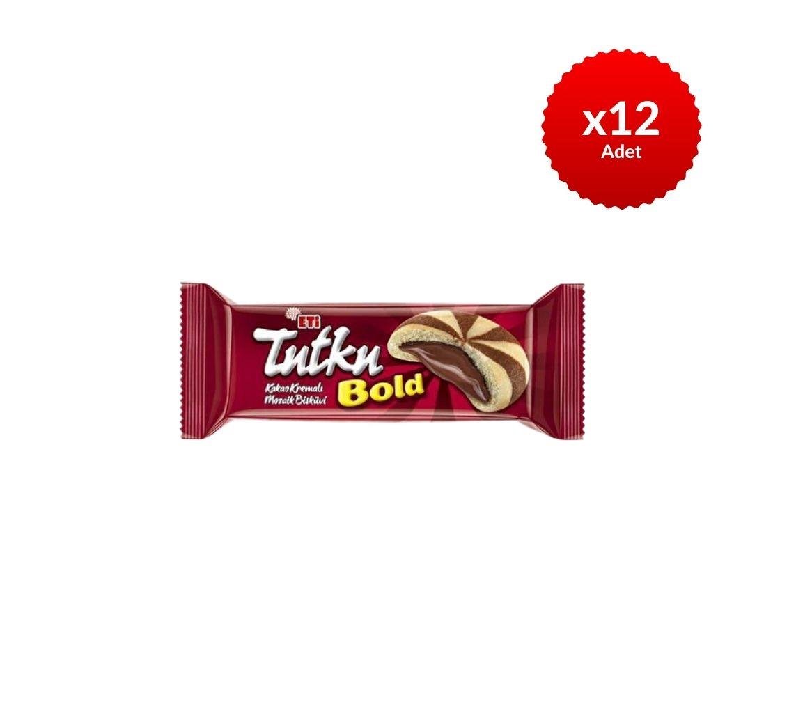 EtiEti Tutku Bold Kakao Kremalı Mozaik Bisküvi 138gx12'li