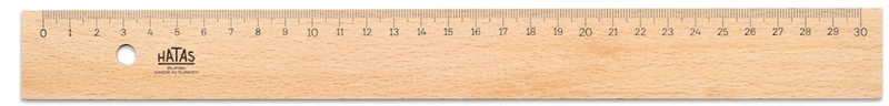 Hatas 00035 Tahta Cetvel 30 cm 