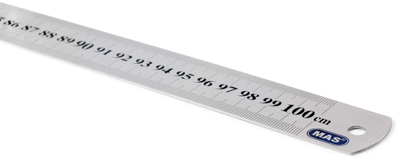 Mas 2400 Çelik Cetvel 100 cm