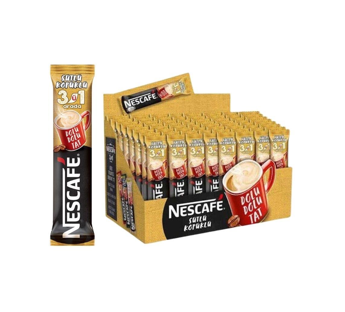 Nescafe 3ü1 Arada Sütlü Köpüklü 72′li Paket