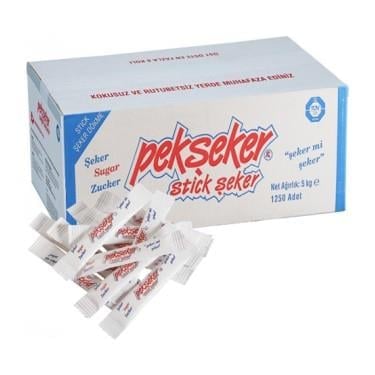 PekşekerPekşeker Stick Şeker 5kg 4grx1250 Adet