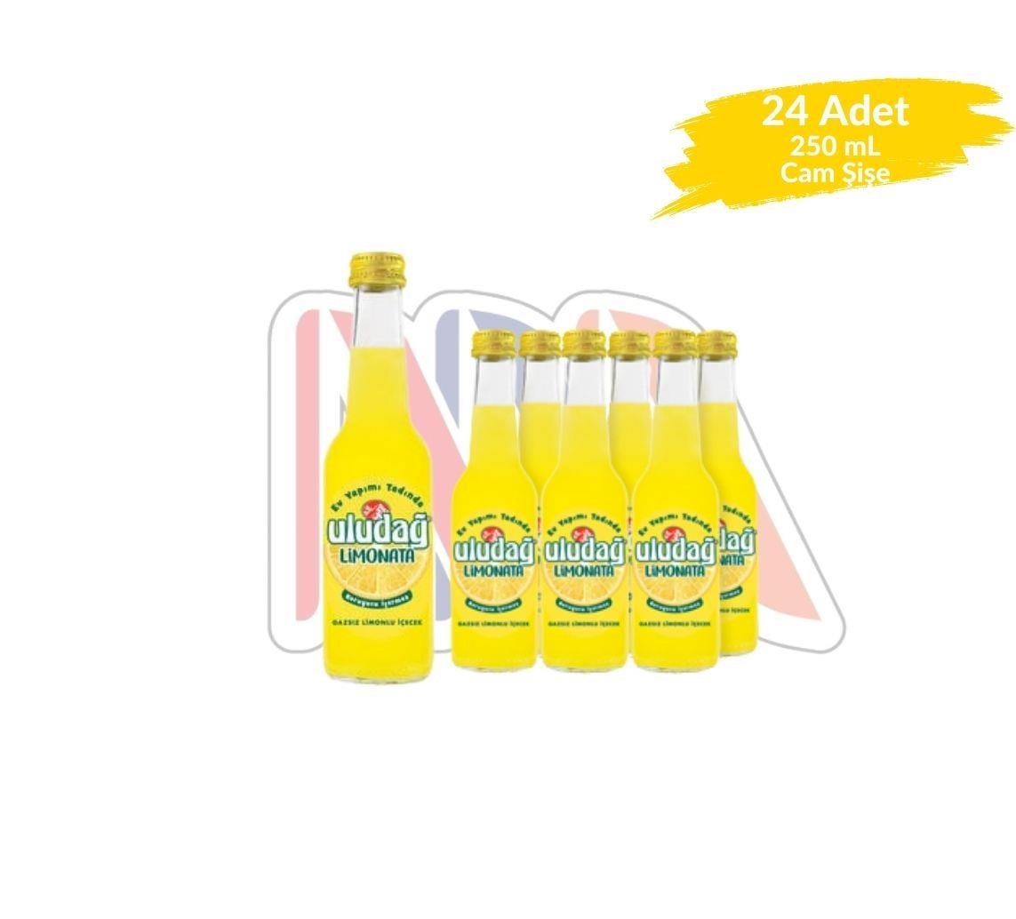 UludağUludağ Limonata Cam Şişe 250 mLx24'lü