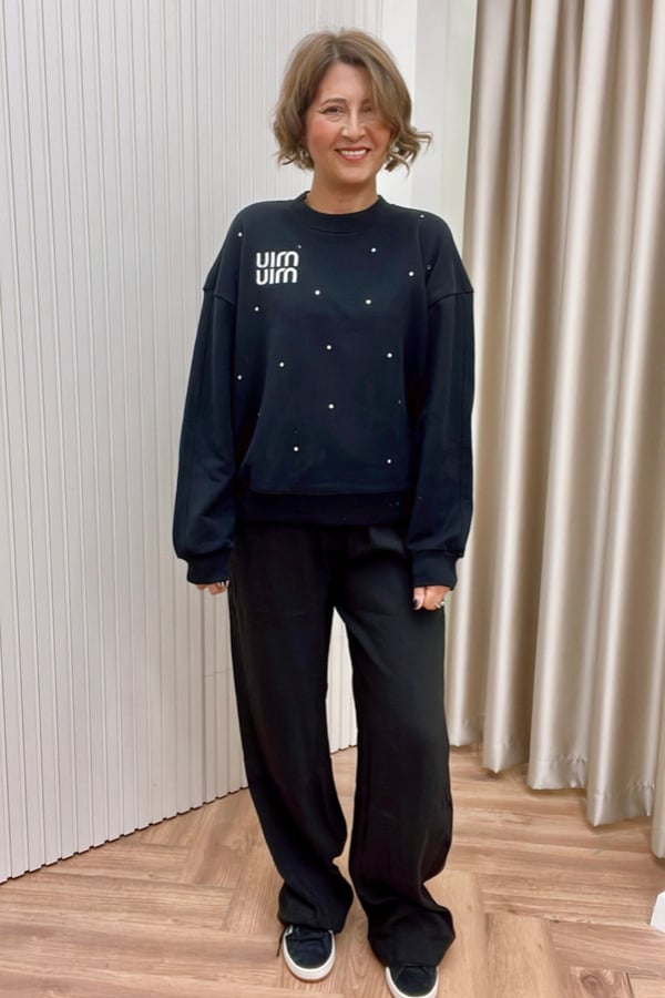 ORİJİNAL MARKA TAŞLI SWEATSHIRT
