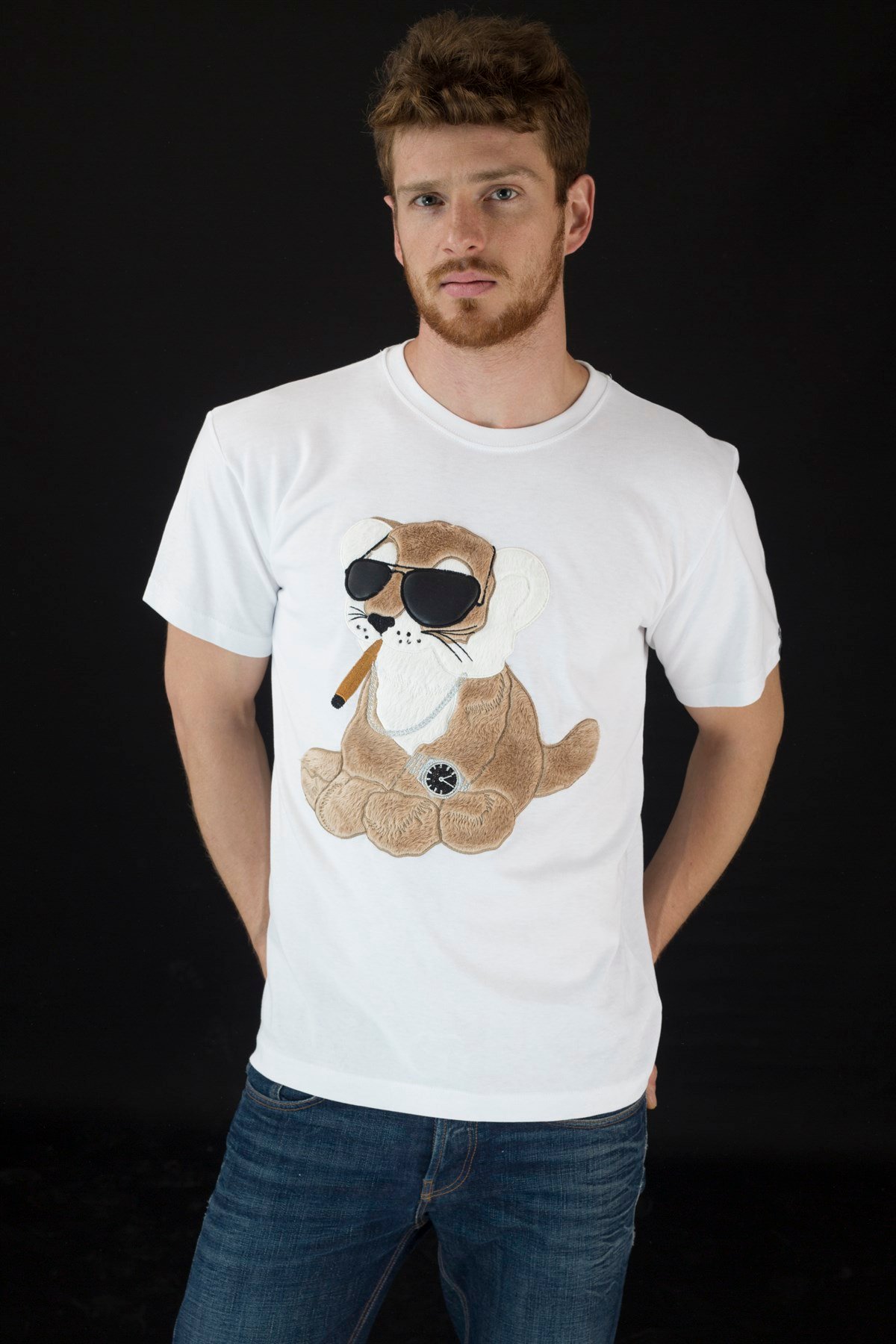 EMBROIDERED TİGER Tshirt