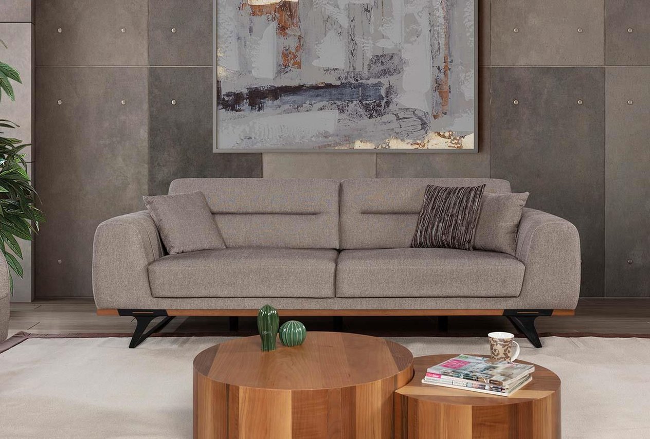 Pinus Sırt Mekanizmalı Modern Koltuk Takımı 3+1