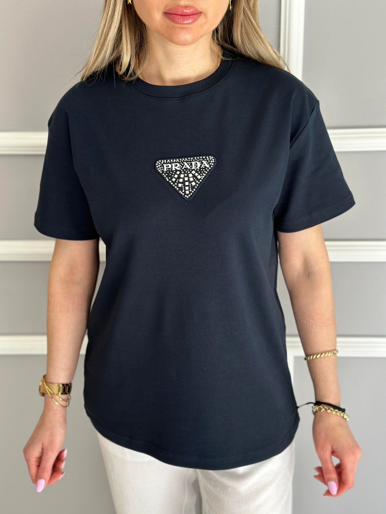 Pr T-Shirt Premium Armalı Lacivert