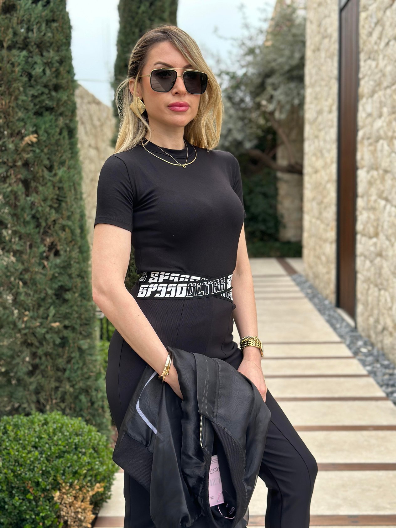 Bluz Kısa Kol Siyah