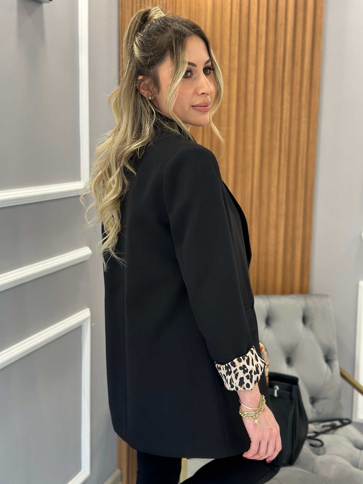 Ceket Blazer İçi Leopar