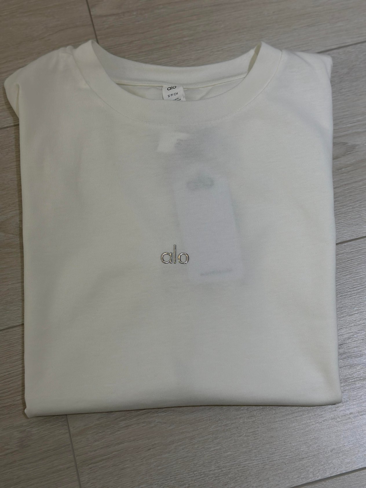 Lo T-shirt Silver Yazı Detaylı Beyaz