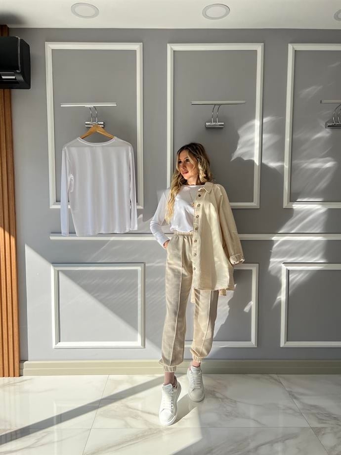 Star Keten Jogger Pantolon