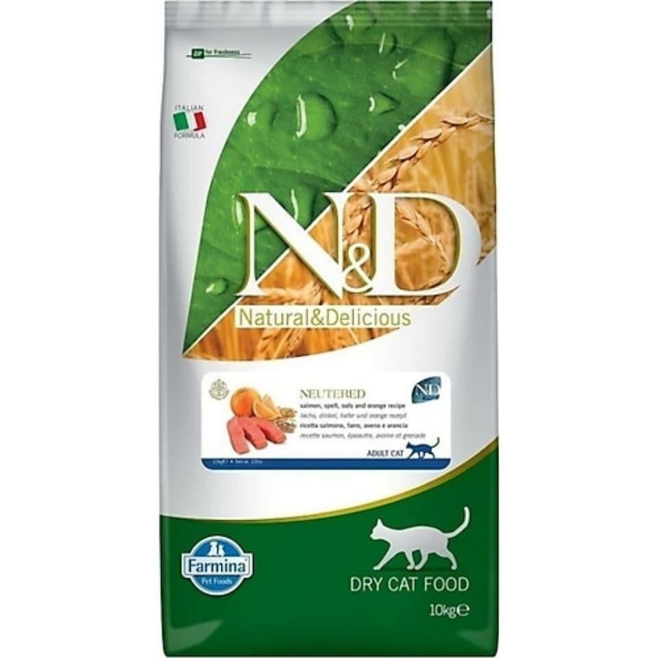 ND N&D Düşük Tahıllı Somonlu Kısırlaştırılmış Kedi Maması 10 kg