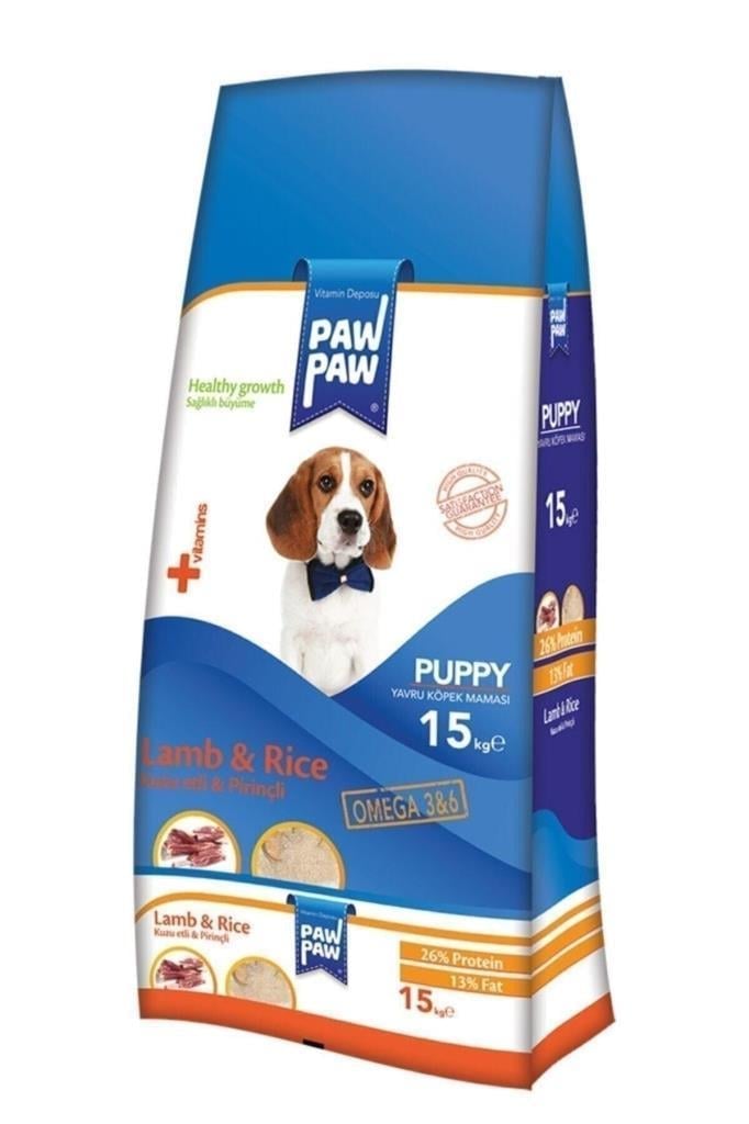 Paw Paw Kuzu Pirinçli Yavru Köpek Maması 15 Kg