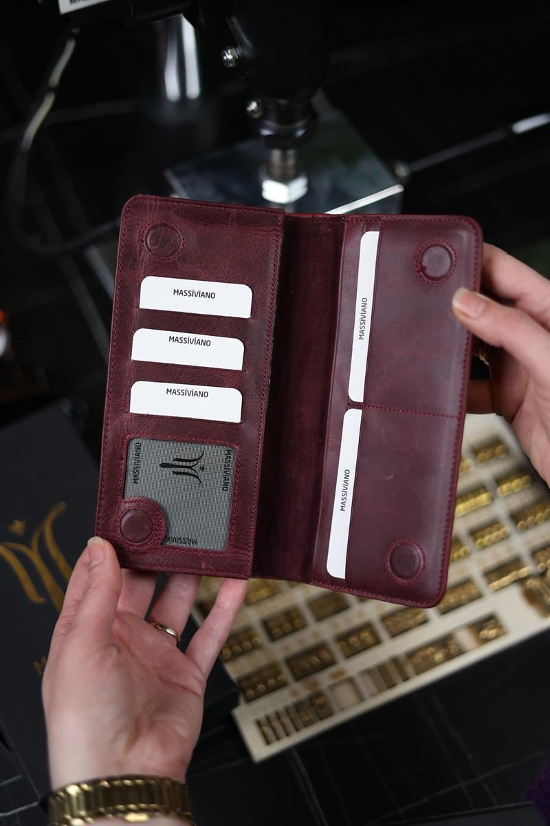 Phone Part Wallet Burgundy
