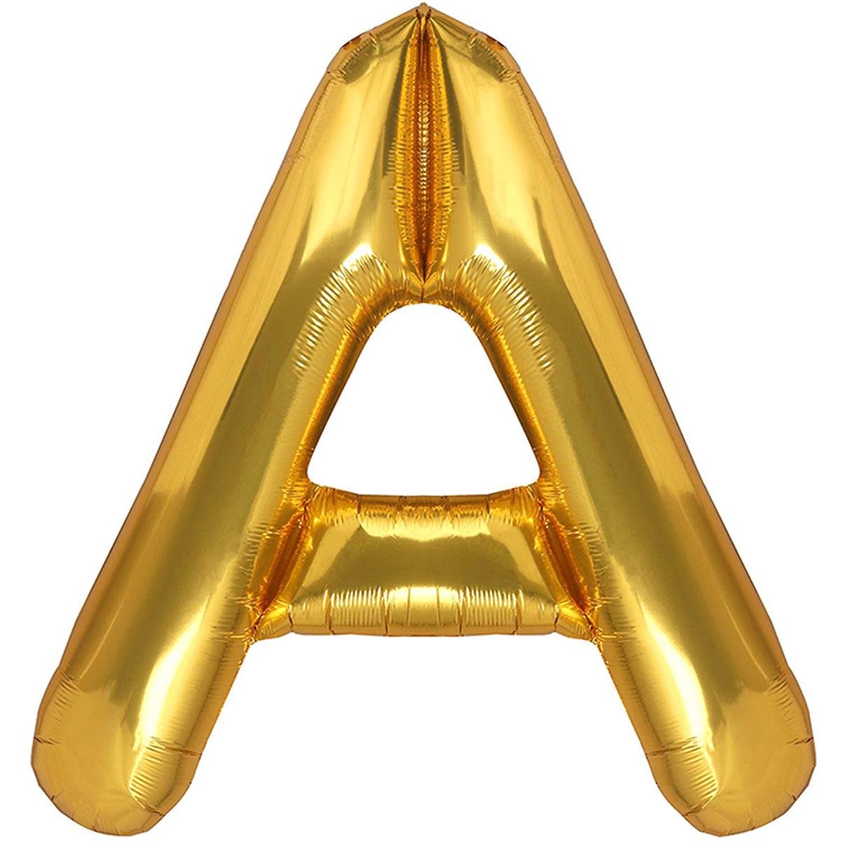 34inç Harf Folyo Balon Gold