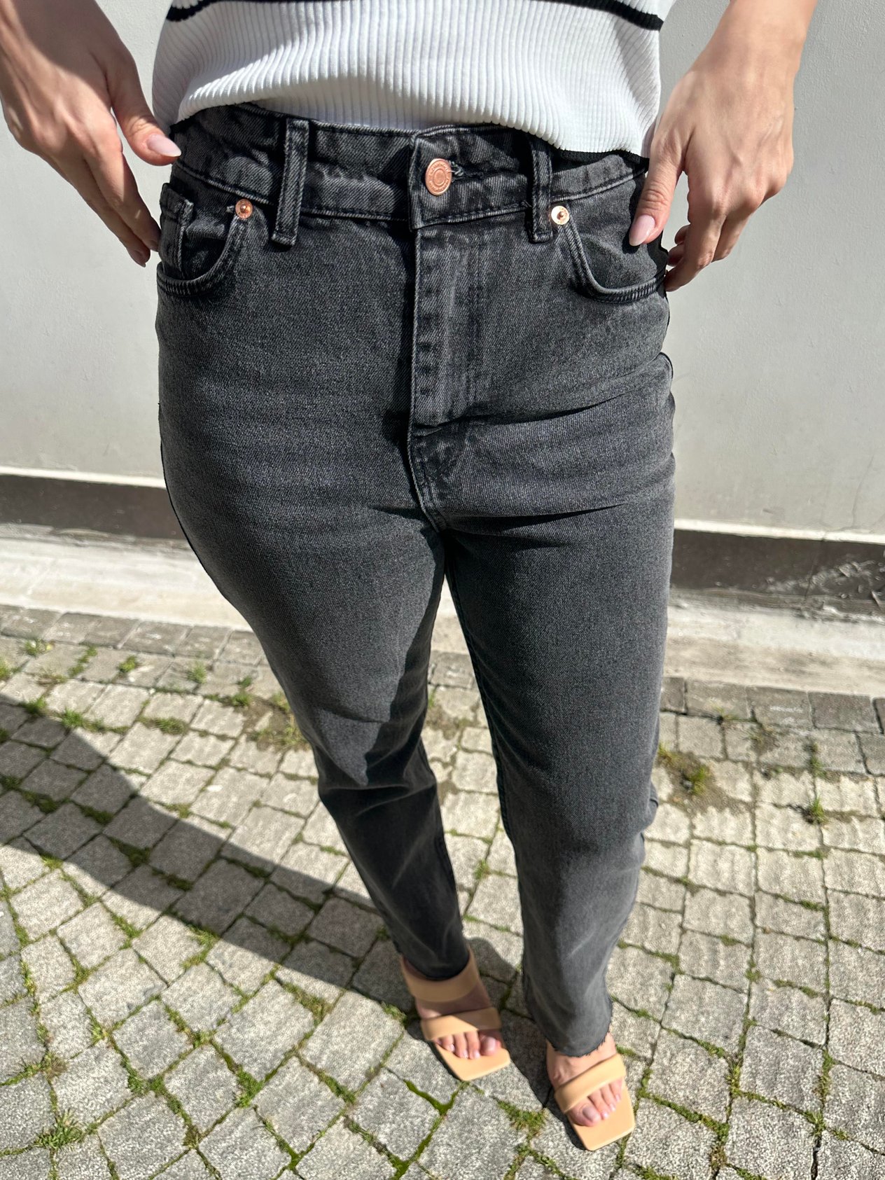 Antrasit Renk Kesik Papa Jean