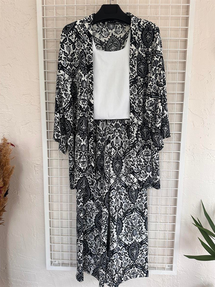 Desenli Kimono