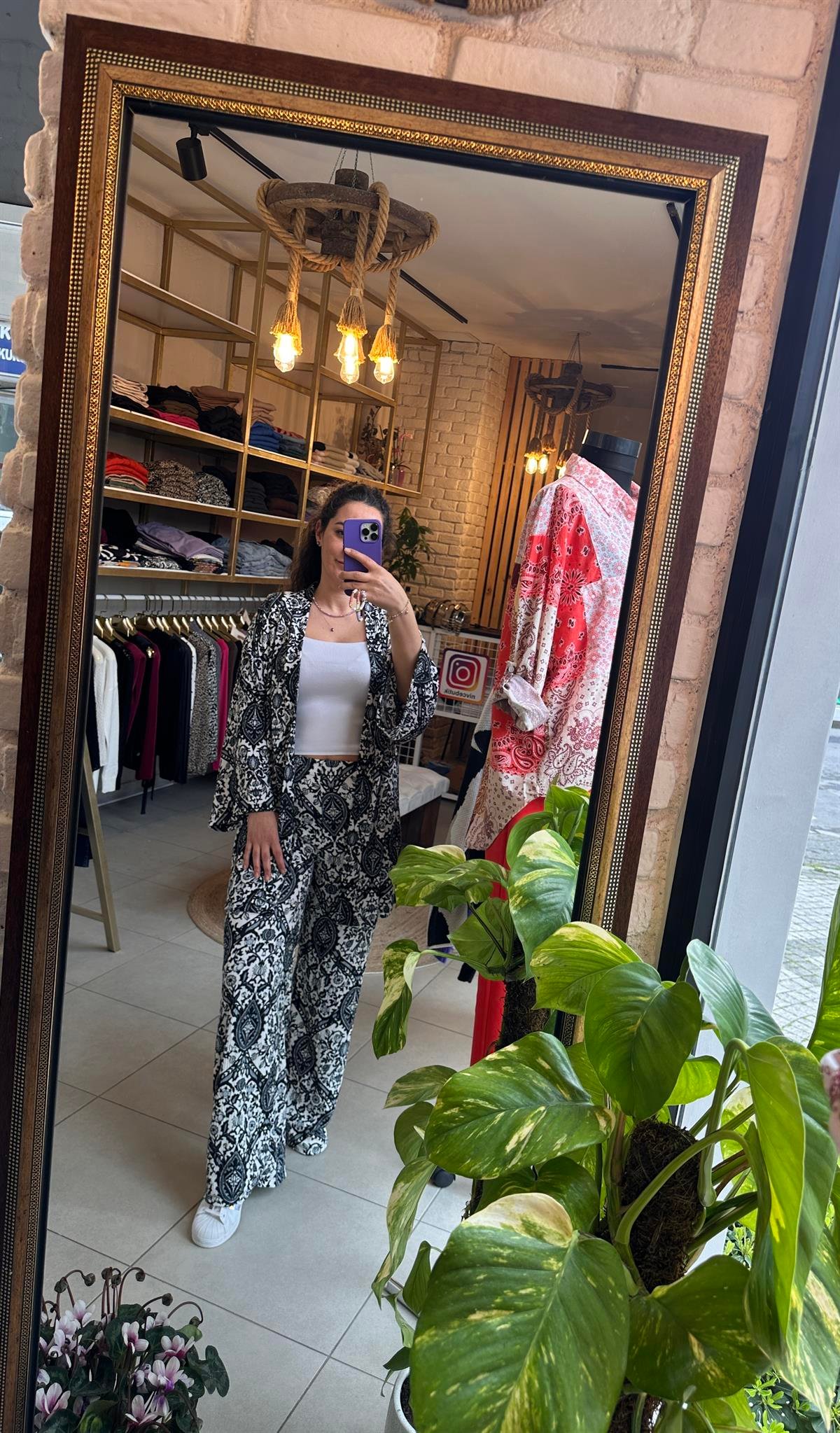 Desenli Kimono