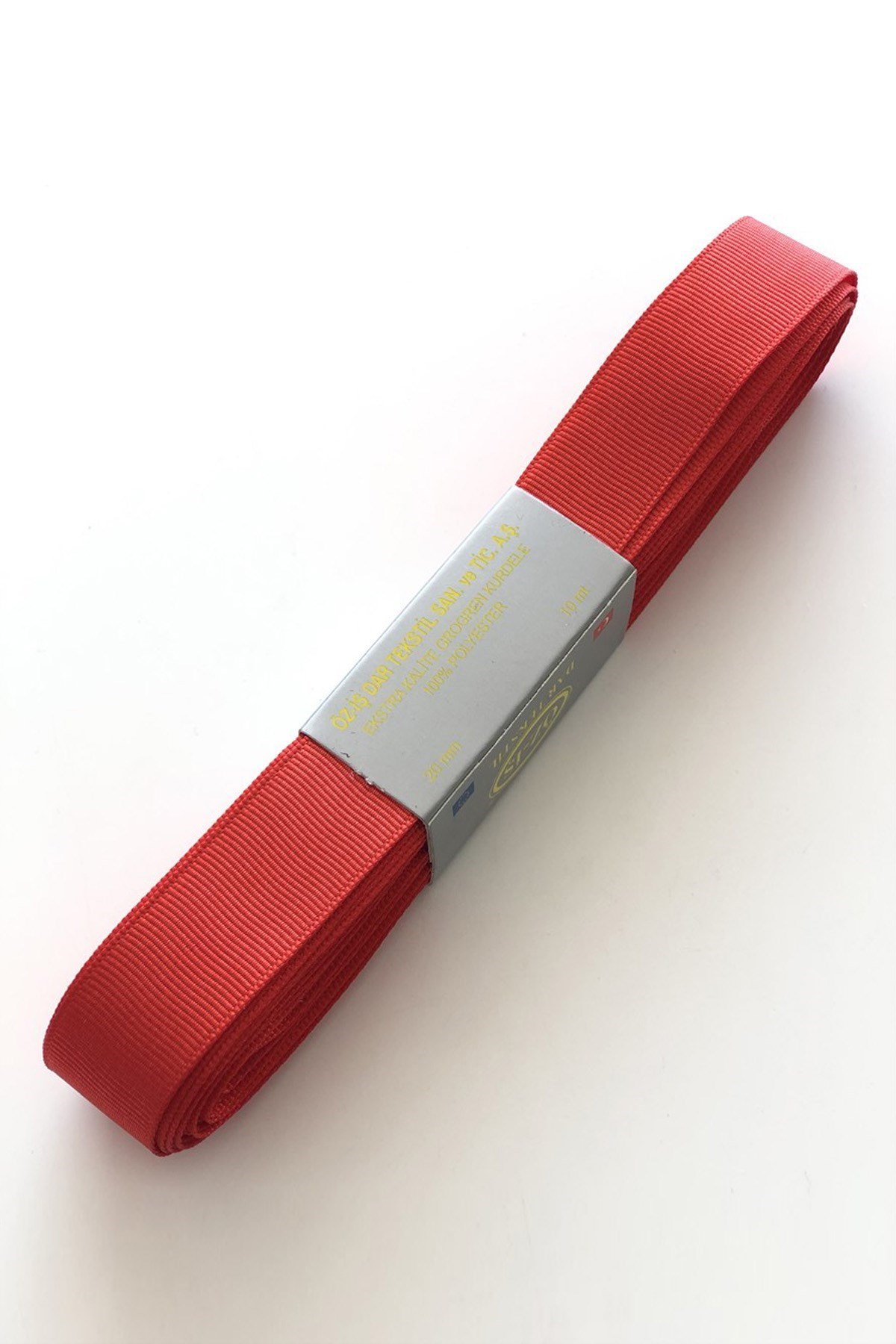 Kırmızı Grogren Kurdele 2 cm 10 mt