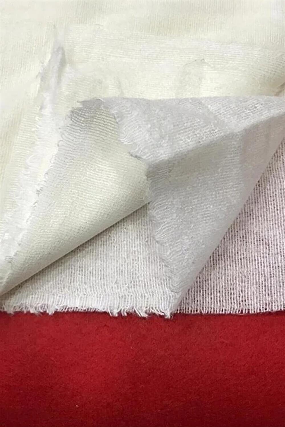 Tek Tarafı Yapışkanlı Bez Tela Beyaz Yapışkan 1 Metre (90CM * 100 CM)