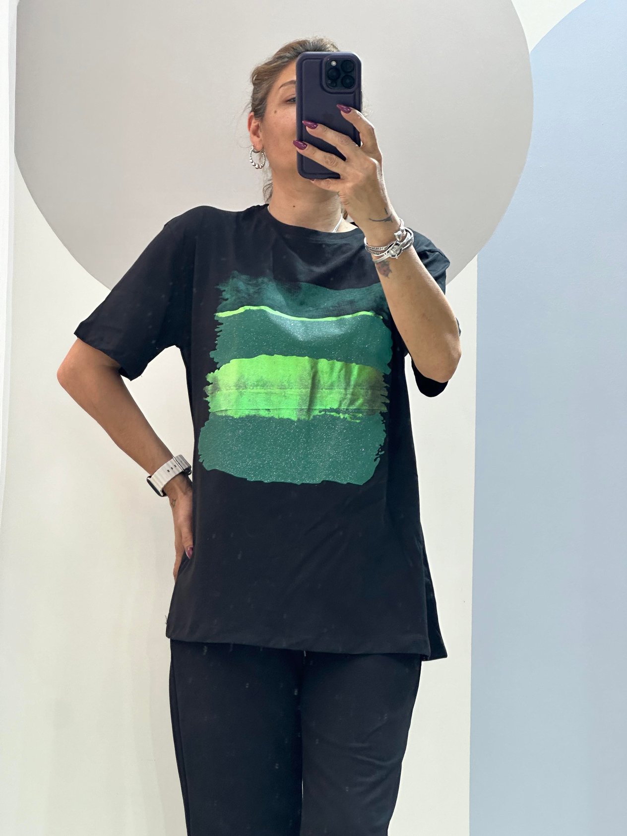 NEON FISTIK FIRÇA TSHİRT