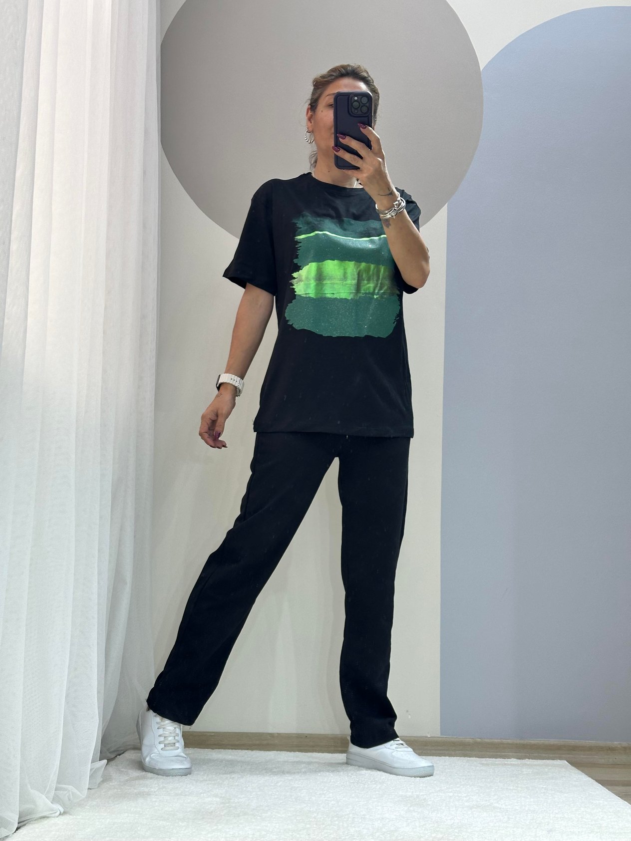 NEON FISTIK FIRÇA TSHİRT
