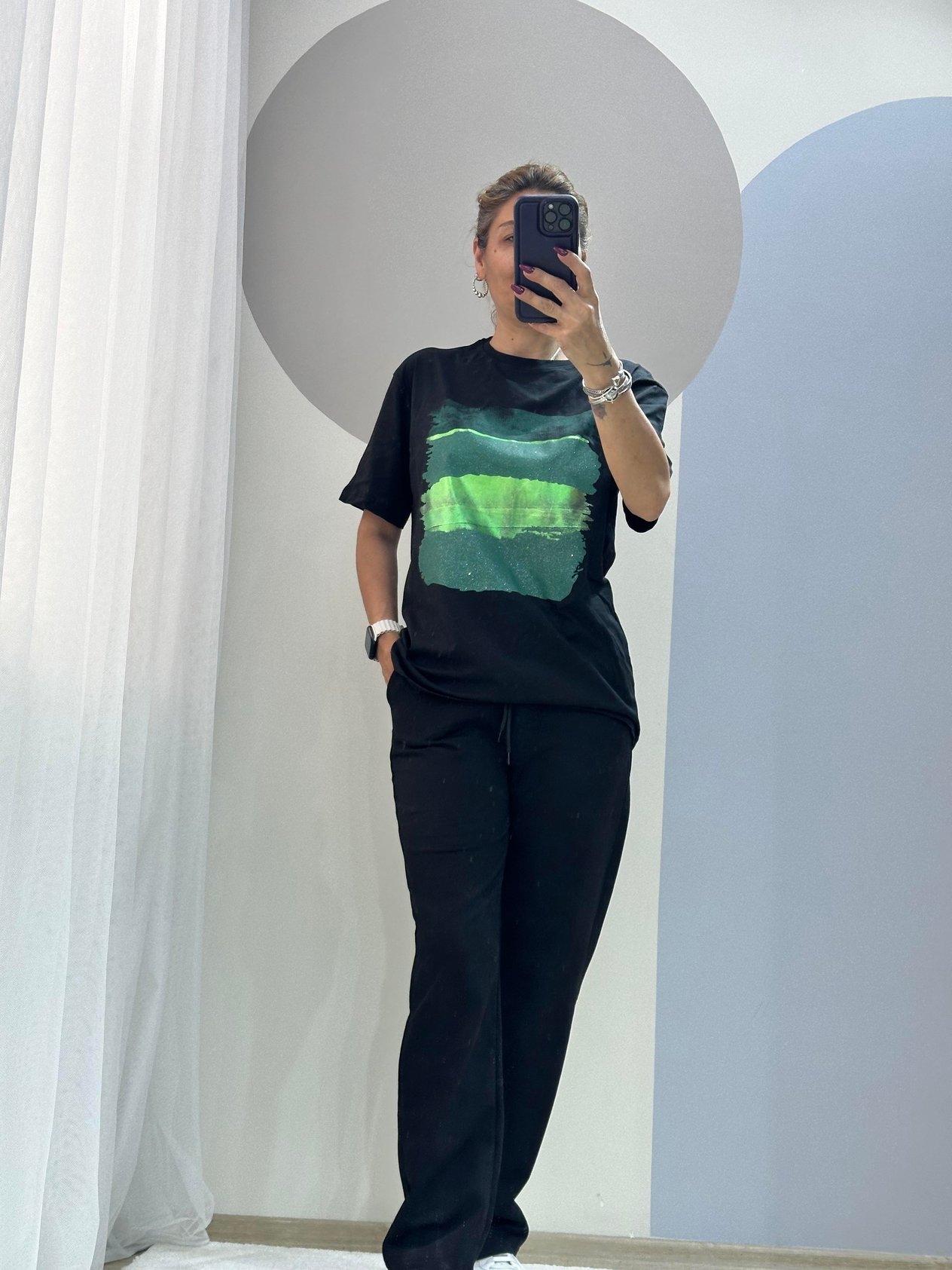 NEON FISTIK FIRÇA TSHİRT