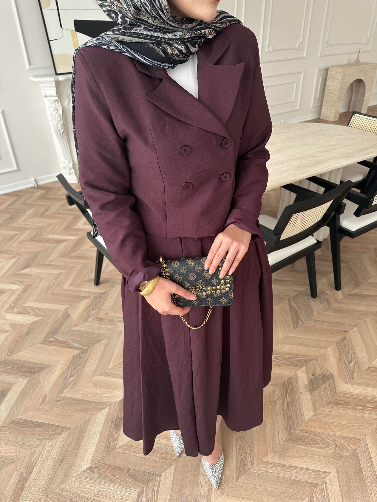 Cora Etekli Takım Bordo 