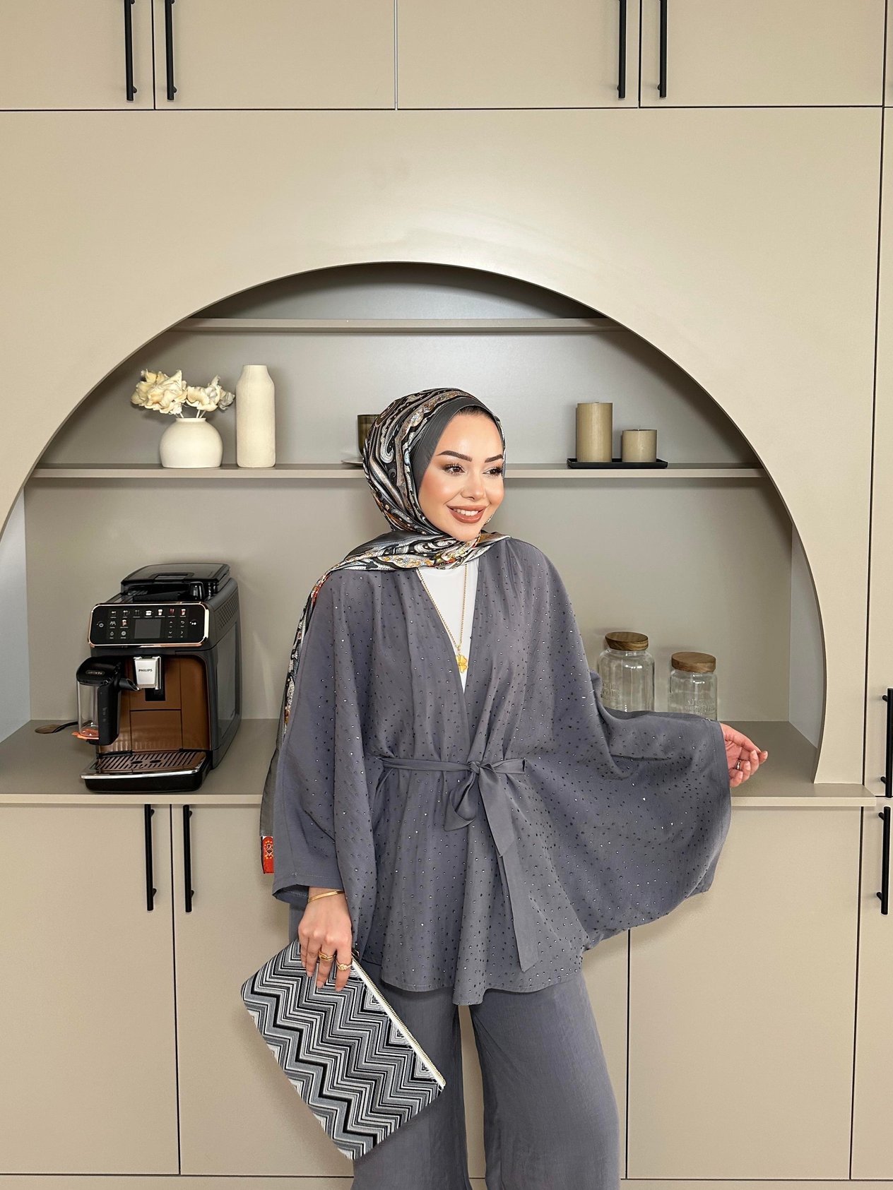 Fera Kimono Takım Gri