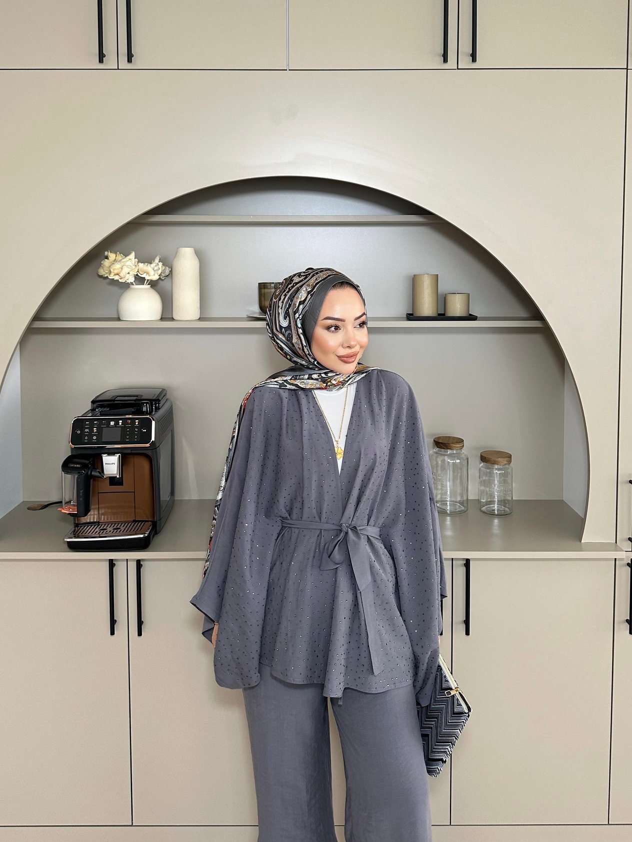 Fera Kimono Takım Gri