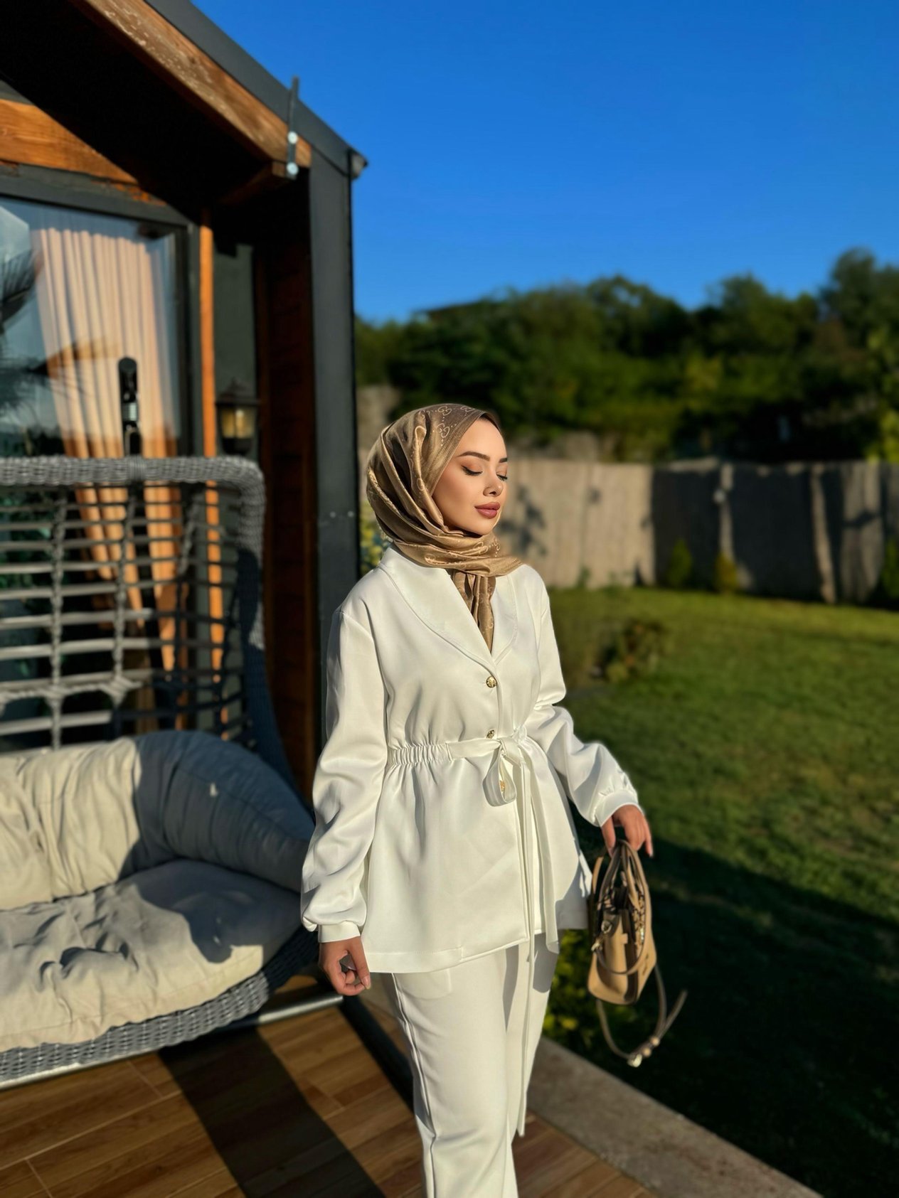 Linda Scuba Takım Beyaz