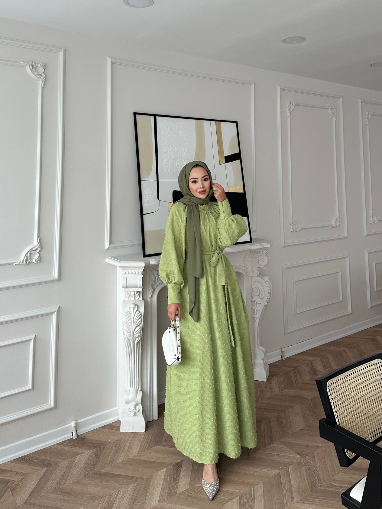 Mahira Elbise Fıstık Yeşili