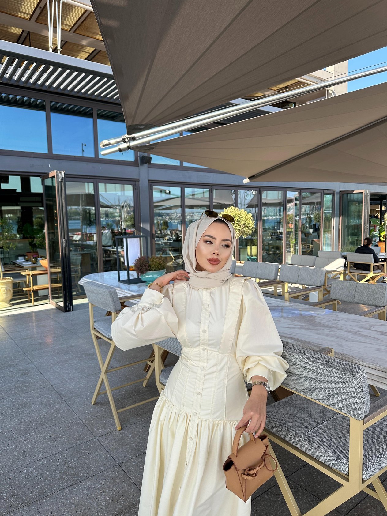 Porcelain Elbise Bej