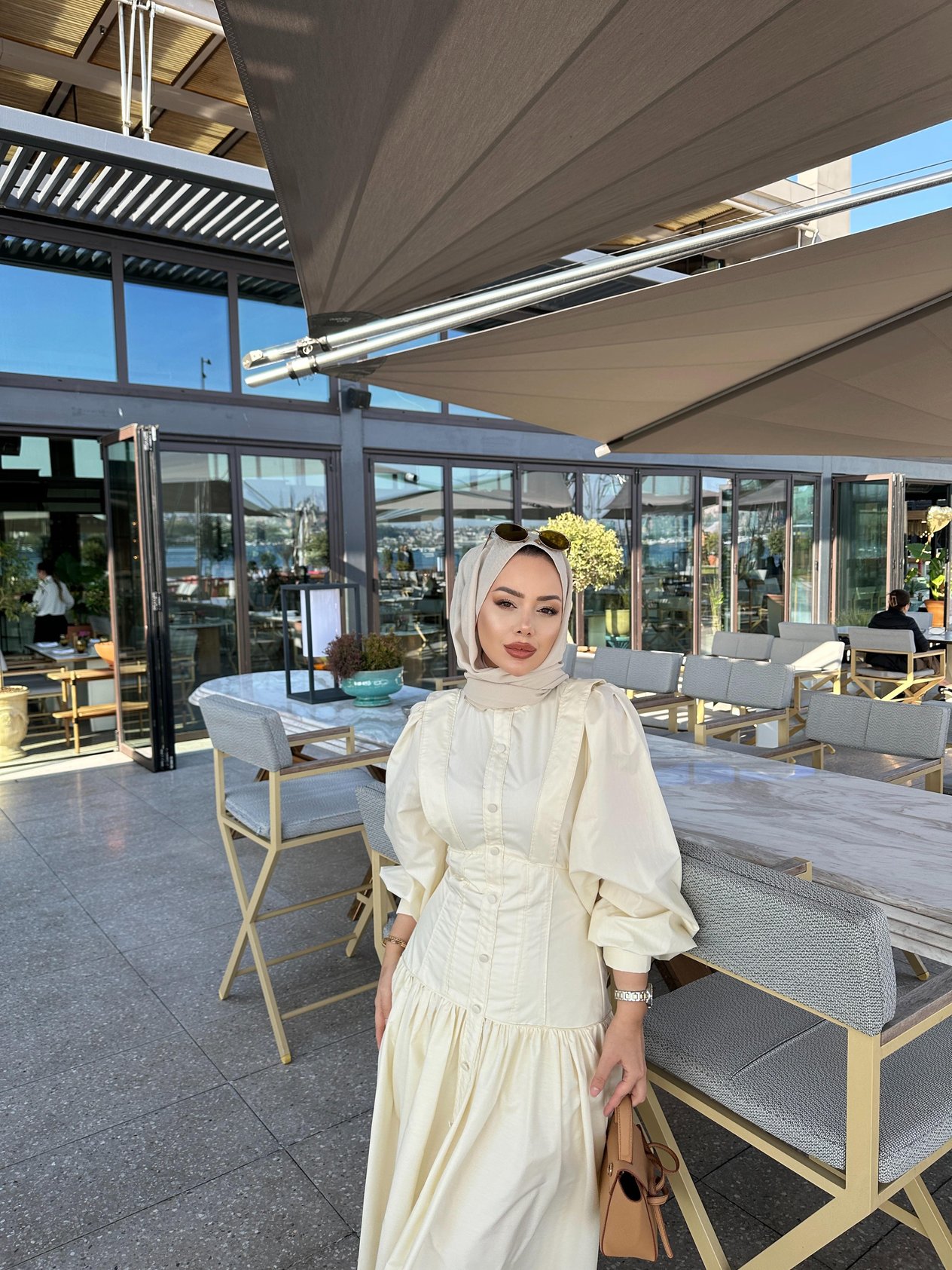 Porcelain Elbise Bej