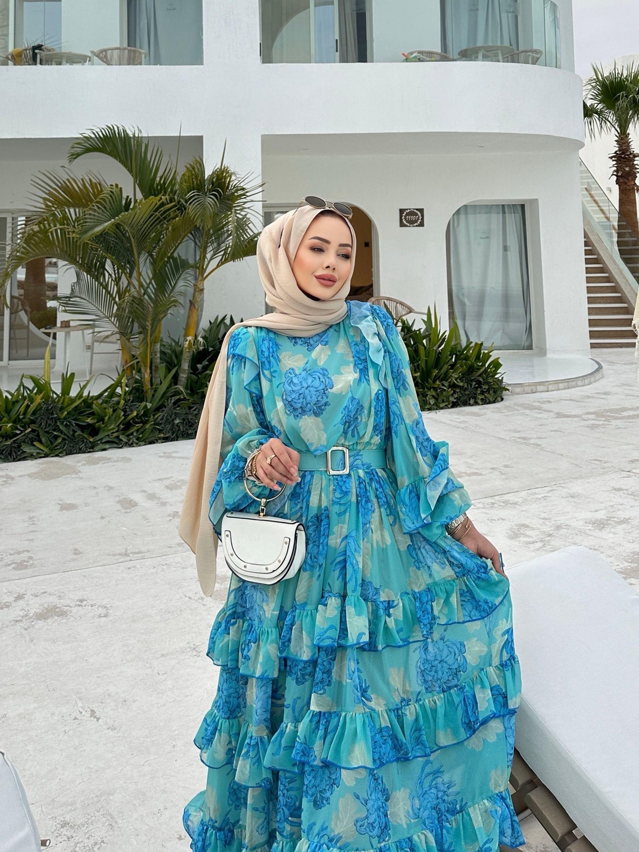 Sofya Elbise Mint Yeşili 