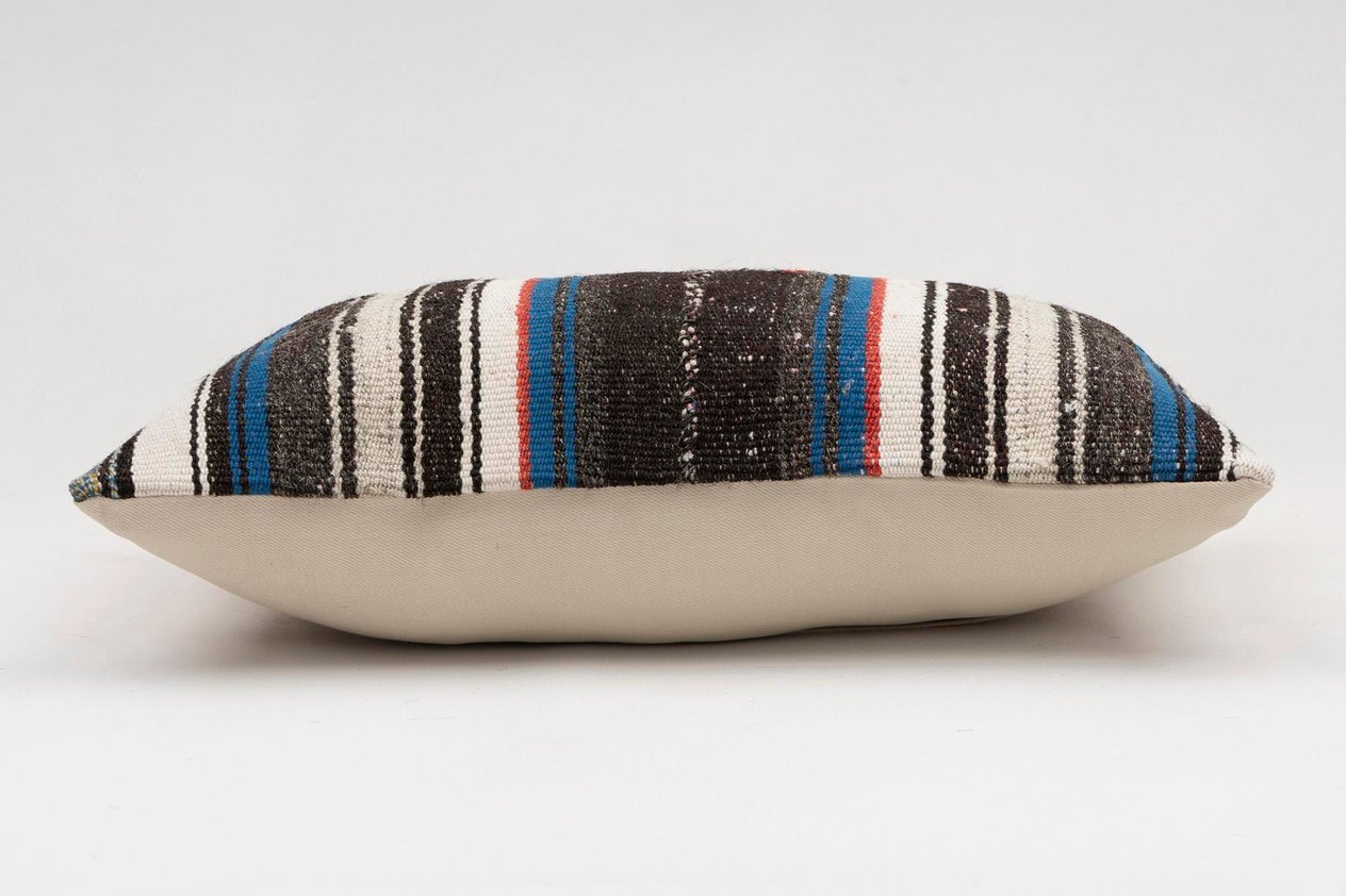 12x20 inches (30x50 cm) Kilim Pillow | KILIM WHOLESALE - Vintage Handmade Pillows - Vintage Handmade Kilim Rugs - It is 100% wool. Artistic and historical rugs. Old handwoven rugs. - Online hand woven rugs and kilim cushions sales. Shipping to a