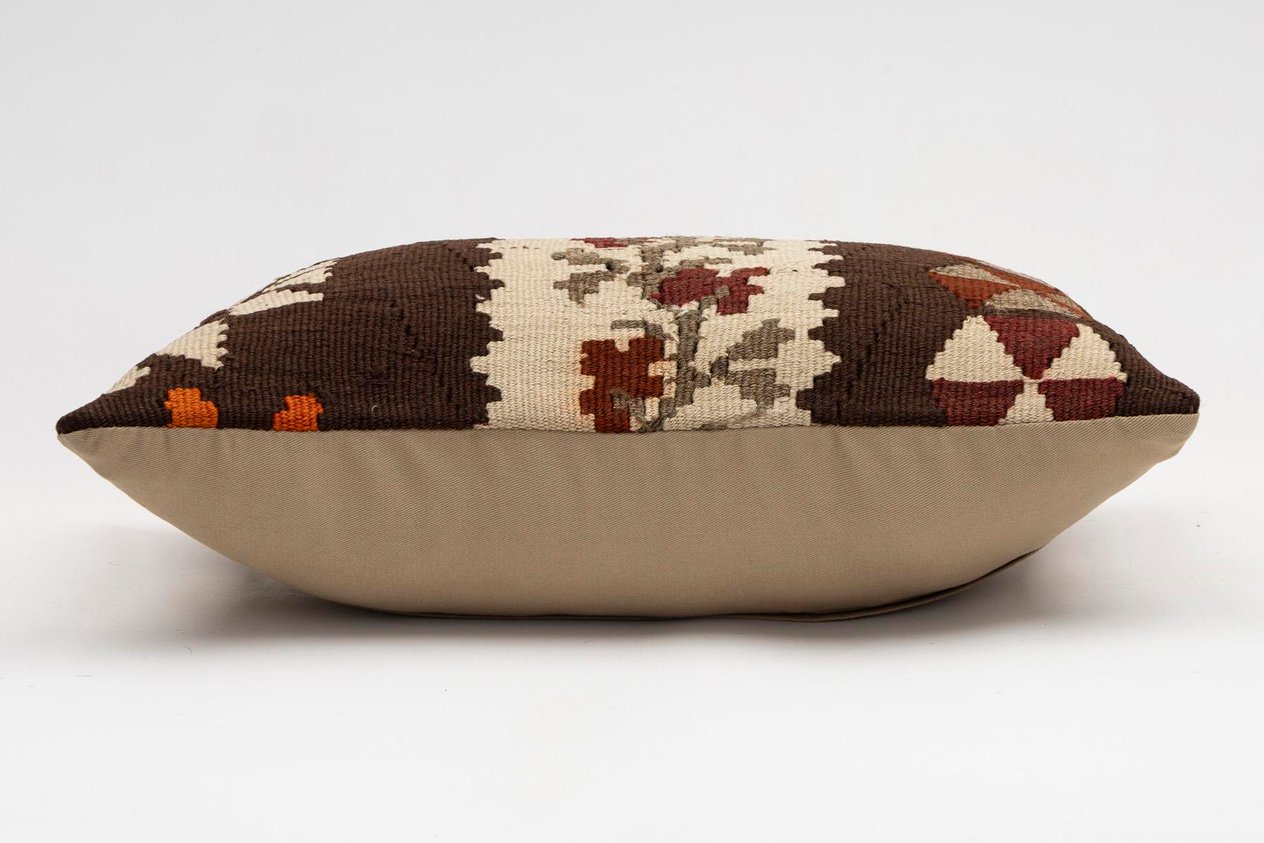 12x20 inches (30x50 cm) Kilim Pillow | KILIM WHOLESALE - Vintage Handmade Pillows - Vintage Handmade Kilim Rugs - It is 100% wool. Artistic and historical rugs. Old handwoven rugs. - Online hand woven rugs and kilim cushions sales. Shipping to a