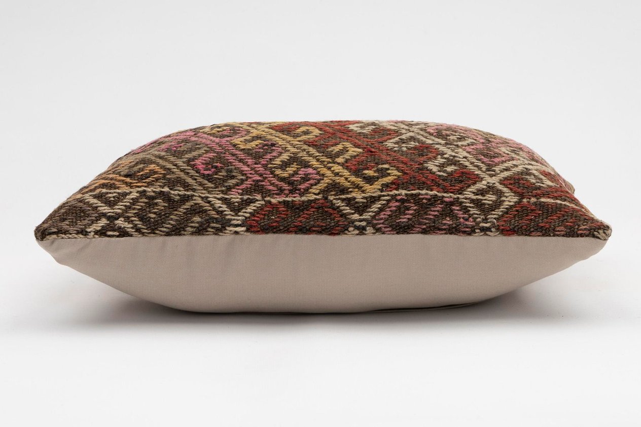 12x20 inches (30x50 cm) Kilim Pillow | KILIM WHOLESALE - Vintage Handmade Pillows - Vintage Handmade Kilim Rugs - It is 100% wool. Artistic and historical rugs. Old handwoven rugs. - Online hand woven rugs and kilim cushions sales. Shipping to a