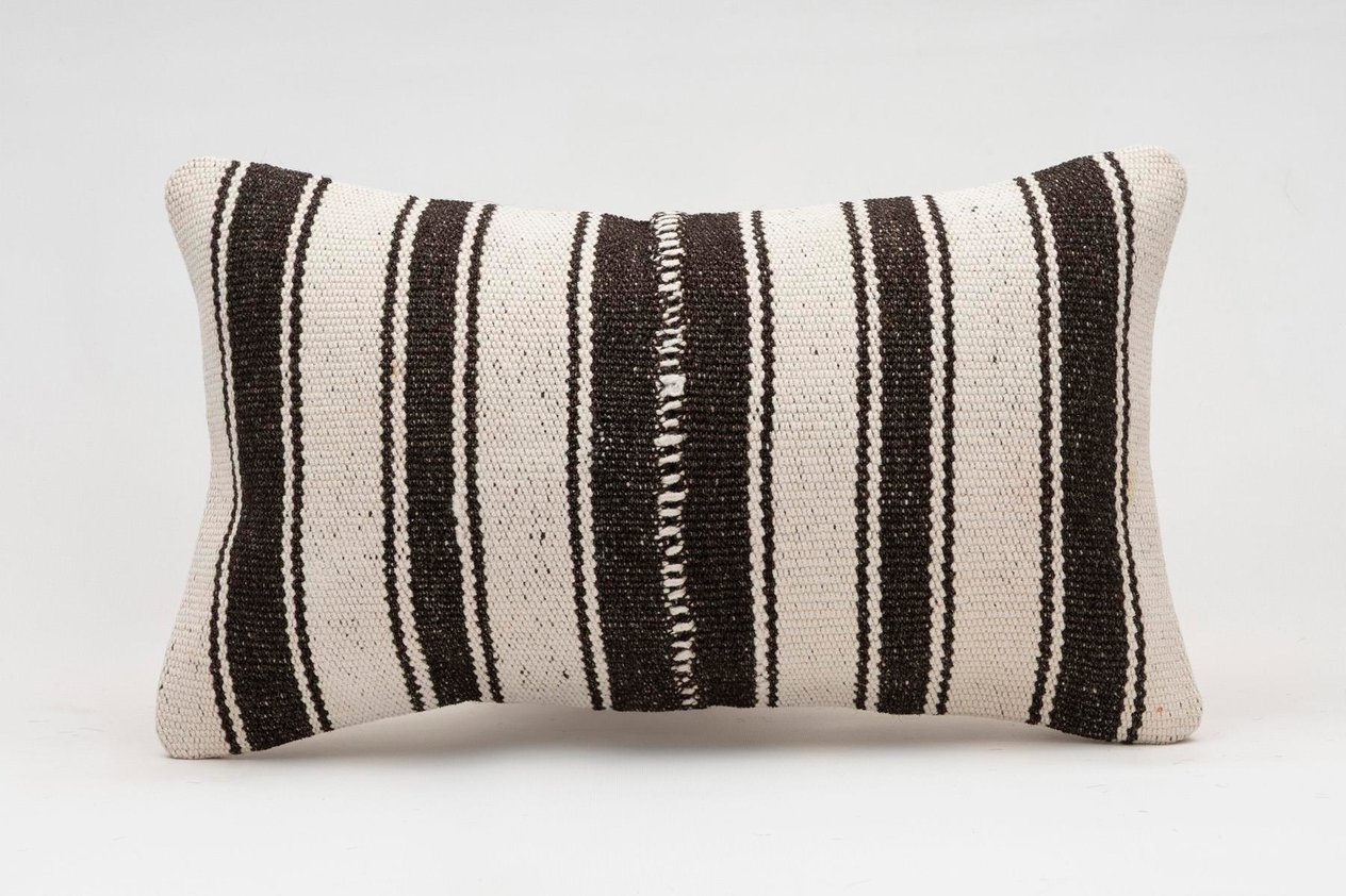 12x20 inches (30x50 cm) Kilim Pillow | KILIM WHOLESALE -&nbsp;Vintage Handmade Pillows - Vintage Handmade Kilim Rugs - It is 100% wool. Artistic and historical rugs. Old handwoven rugs. -&nbsp;Online hand woven rugs and kilim cushions sales. Shipping to a