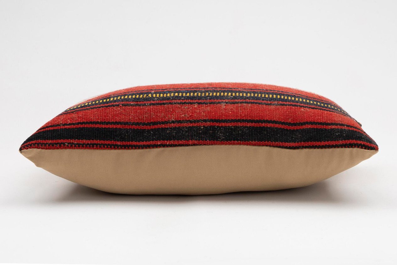 12x20 inches (30x50 cm) Kilim Pillow | KILIM WHOLESALE - Vintage Handmade Pillows - Vintage Handmade Kilim Rugs - It is 100% wool. Artistic and historical rugs. Old handwoven rugs. - Online hand woven rugs and kilim cushions sales. Shipping to a