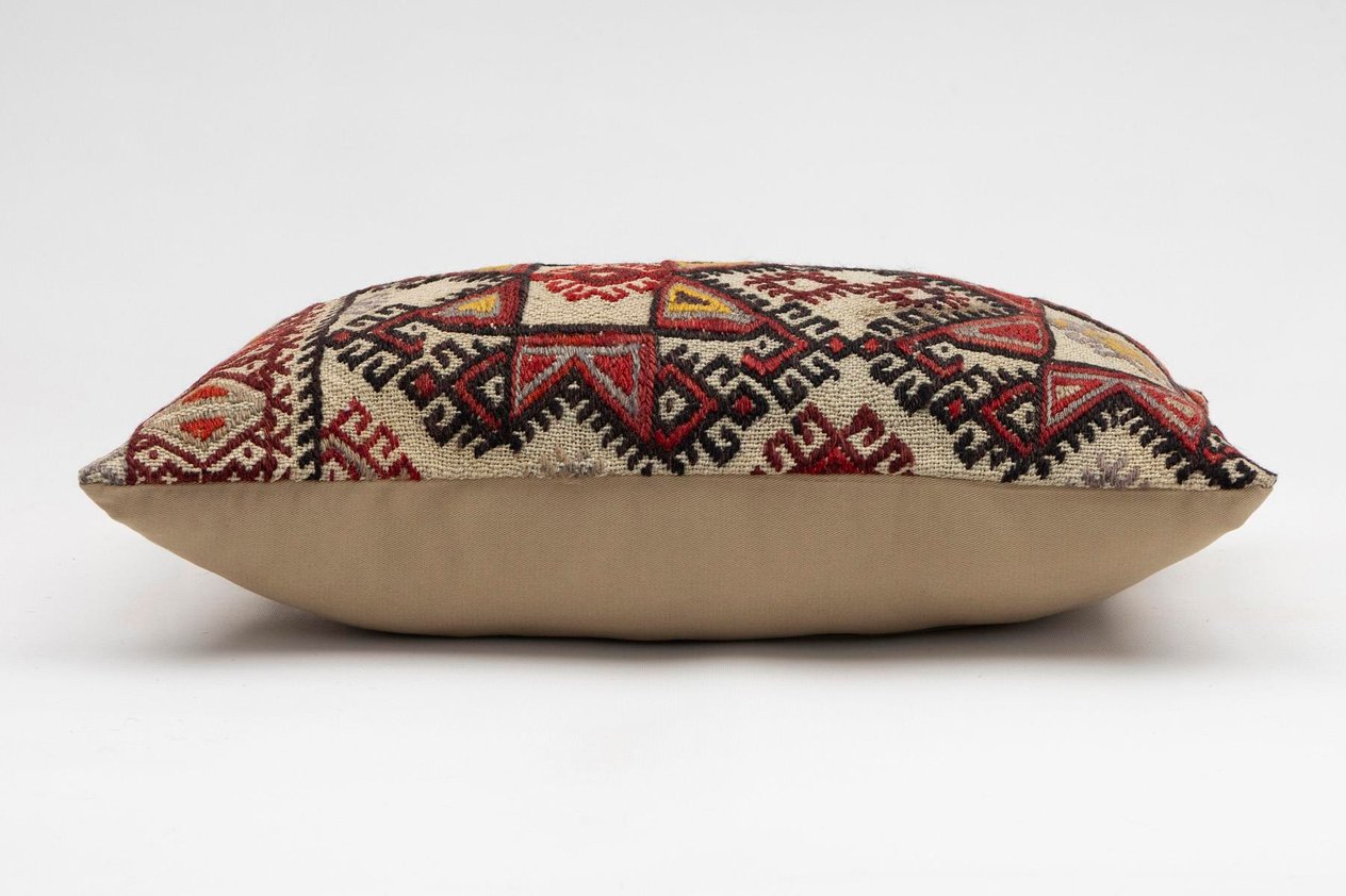 12x20 inches (30x50 cm) Kilim Pillow | KILIM WHOLESALE - Vintage Handmade Pillows - Vintage Handmade Kilim Rugs - It is 100% wool. Artistic and historical rugs. Old handwoven rugs. - Online hand woven rugs and kilim cushions sales. Shipping to a