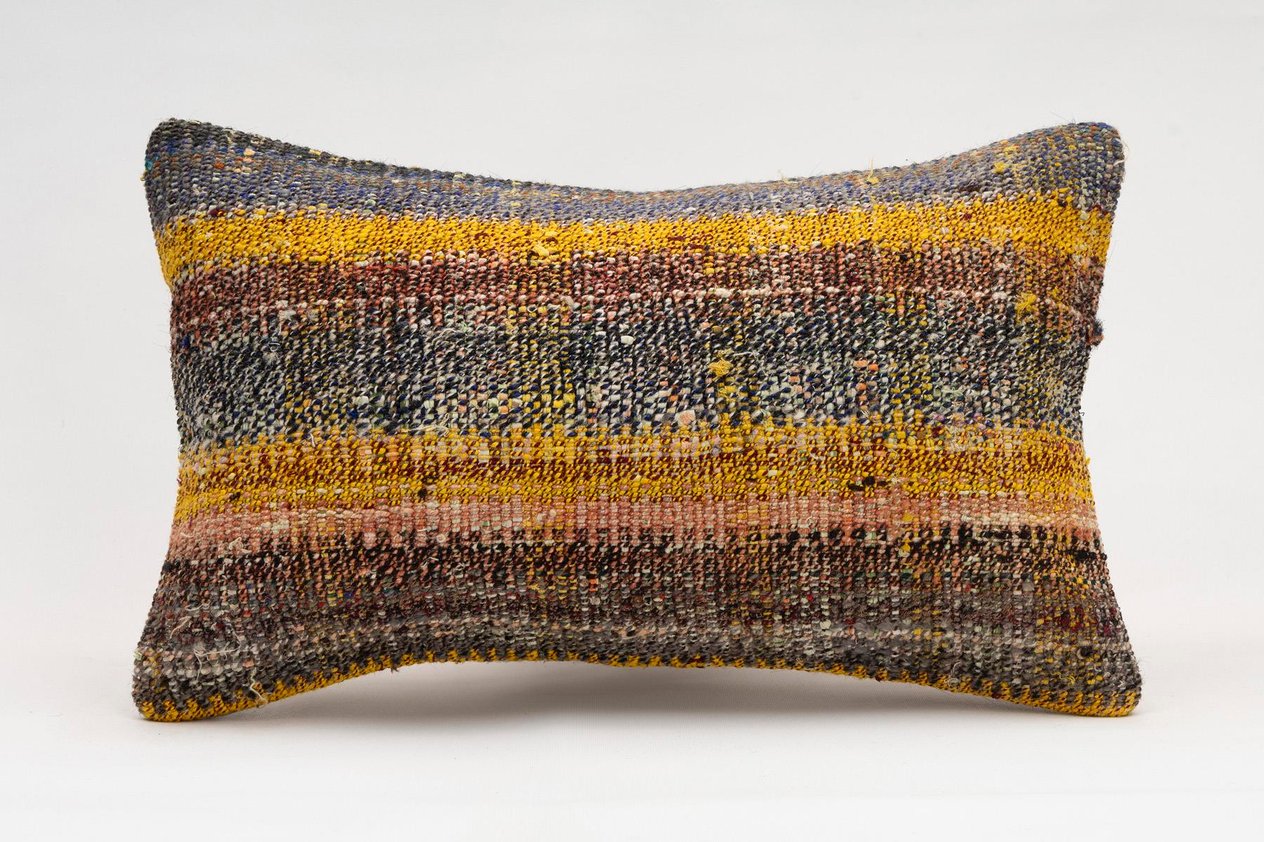12x20 inches (30x50 cm) Kilim Pillow | KILIM WHOLESALE -&nbsp;Vintage Handmade Pillows - Vintage Handmade Kilim Rugs - It is 100% wool. Artistic and historical rugs. Old handwoven rugs. -&nbsp;Online hand woven rugs and kilim cushions sales. Shipping to a