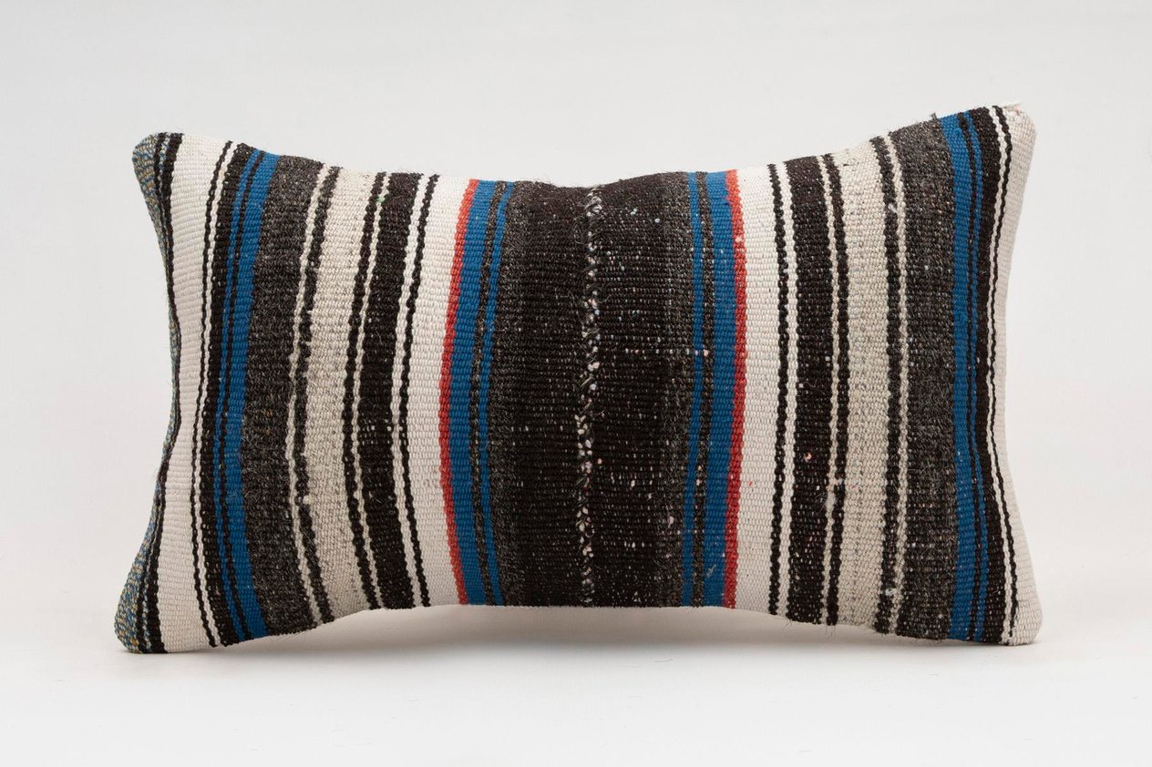 12x20 inches (30x50 cm) Kilim Pillow | KILIM WHOLESALE -&nbsp;Vintage Handmade Pillows - Vintage Handmade Kilim Rugs - It is 100% wool. Artistic and historical rugs. Old handwoven rugs. -&nbsp;Online hand woven rugs and kilim cushions sales. Shipping to a