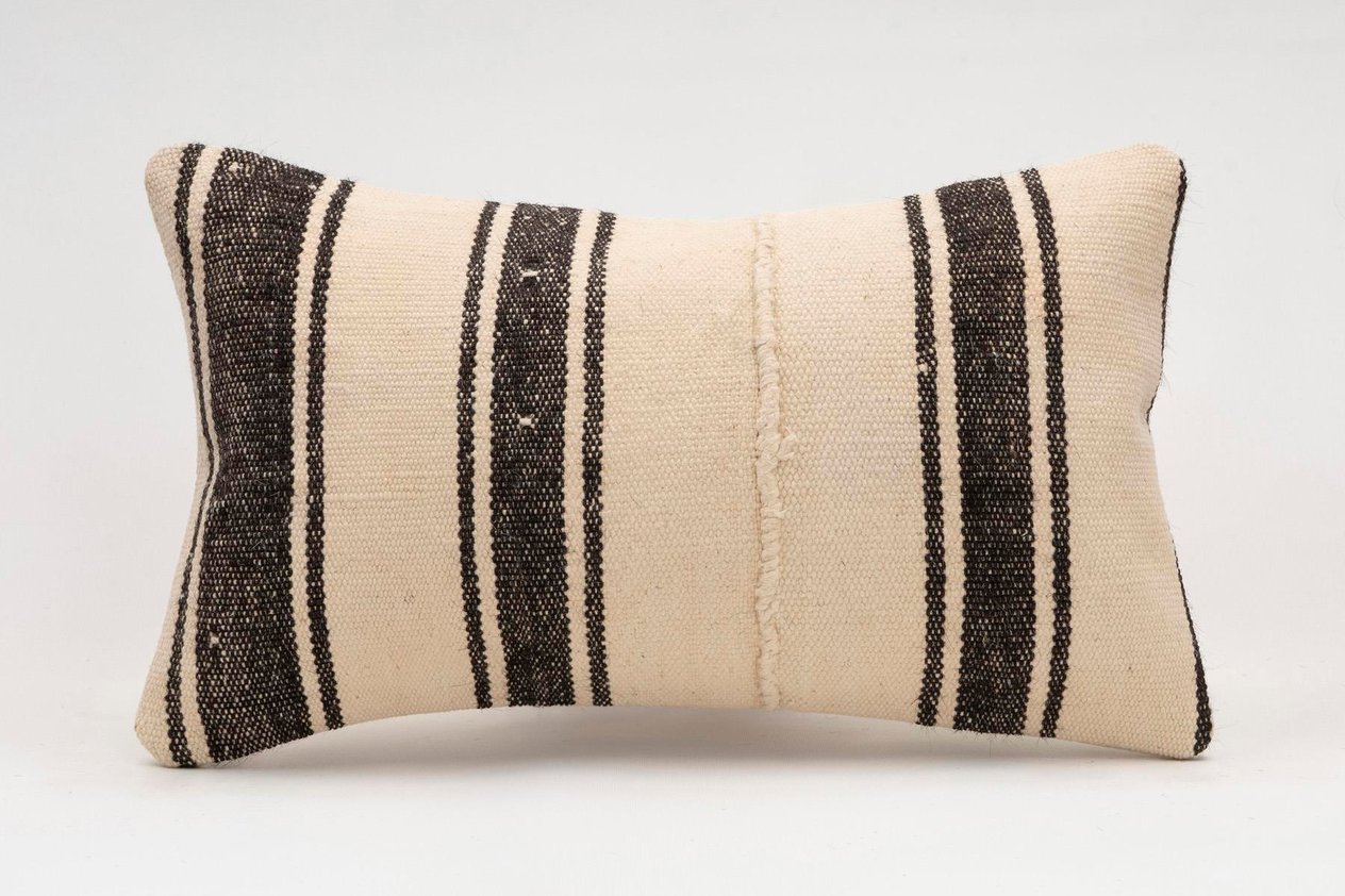 12x20 inches (30x50 cm) Kilim Pillow | KILIM WHOLESALE -&nbsp;Vintage Handmade Pillows - Vintage Handmade Kilim Rugs - It is 100% wool. Artistic and historical rugs. Old handwoven rugs. -&nbsp;Online hand woven rugs and kilim cushions sales. Shipping to a