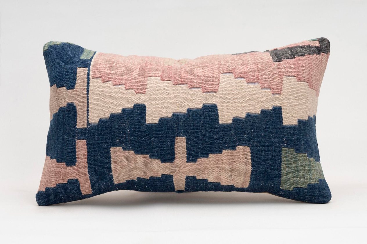 12x20 inches (30x50 cm) Kilim Pillow | KILIM WHOLESALE -&nbsp;Vintage Handmade Pillows - Vintage Handmade Kilim Rugs - It is 100% wool. Artistic and historical rugs. Old handwoven rugs. -&nbsp;Online hand woven rugs and kilim cushions sales. Shipping to a